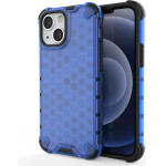 Hurtel Honeycomb Case armor cover with TPU Bumper for iPhone 13 mini blue - (Honeycomb Apple iPhone 13 Mini Blue)