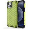 Hurtel Honeycomb Case armor cover with TPU Bumper for iPhone 13 mini green - (Honeycomb Apple iPhone 13 Mini Green)