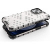Hurtel Honeycomb Case armor cover with TPU Bumper for iPhone 13 mini transparent - (Honeycomb Apple iPhone 13 Mini Transparent)