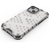 Hurtel Honeycomb Case armor cover with TPU Bumper for iPhone 13 mini transparent - (Honeycomb Apple iPhone 13 Mini Transparent)