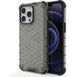 Hurtel Honeycomb Case armor cover with TPU Bumper for iPhone 13 Pro black - (Honeycomb Apple iPhone 13 PRO Black)