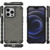 Hurtel Honeycomb Case armor cover with TPU Bumper for iPhone 13 Pro black - (Honeycomb Apple iPhone 13 PRO Black)