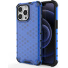 Hurtel Honeycomb Case armor cover with TPU Bumper for iPhone 13 Pro blue - (Honeycomb Apple iPhone 13 PRO Blue)