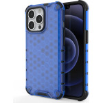 Hurtel Honeycomb Case armor cover with TPU Bumper for iPhone 13 Pro blue - (Honeycomb Apple iPhone 13 PRO Blue)
