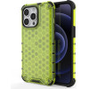 Hurtel Honeycomb Case armor cover with TPU Bumper for iPhone 13 Pro green - (Honeycomb Apple iPhone 13 PRO Green)