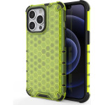 Hurtel Honeycomb Case armor cover with TPU Bumper for iPhone 13 Pro green - (Honeycomb Apple iPhone 13 PRO Green)