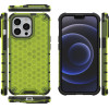 Hurtel Honeycomb Case armor cover with TPU Bumper for iPhone 13 Pro green - (Honeycomb Apple iPhone 13 PRO Green)