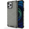 Hurtel Honeycomb Case armor cover with TPU Bumper for iPhone 13 Pro Max black - (Honeycomb Apple iPhone 13 PRO MAX Black)