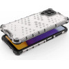 Hurtel Honeycomb Case armor cover with TPU Bumper for Samsung Galaxy A22 4G blue - (Honeycomb Samsung A22 4G Blue)