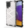 Hurtel Honeycomb Case armor cover with TPU Bumper for Samsung Galaxy A22 4G transparent - (Honeycomb Samsung A22 4G Transparent)