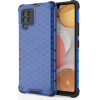 Hurtel Honeycomb Case armor cover with TPU Bumper for Samsung Galaxy A42 5G blue - (Honeycomb Samsung A42 5G Blue)