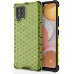 Hurtel Honeycomb Case armor cover with TPU Bumper for Samsung Galaxy A42 5G green - (Honeycomb Samsung A42 5G Green)