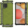 Hurtel Honeycomb Case armor cover with TPU Bumper for Samsung Galaxy A42 5G green - (Honeycomb Samsung A42 5G Green)
