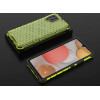 Hurtel Honeycomb Case armor cover with TPU Bumper for Samsung Galaxy A42 5G green - (Honeycomb Samsung A42 5G Green)