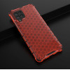 Hurtel Honeycomb Case armor cover with TPU Bumper for Samsung Galaxy A42 5G red - (Honeycomb Samsung A42 5G Red)