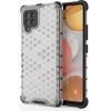 Hurtel Honeycomb Case armor cover with TPU Bumper for Samsung Galaxy A42 5G transparent - (Honeycomb Samsung A42 5G Transparent)