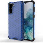 Hurtel Honeycomb Case armor cover with TPU Bumper for Samsung Galaxy S21+ 5G (S21 Plus 5G) blue - (Honeycomb Samsung S30 Plus / S21 Plus Blue)