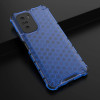 Hurtel Honeycomb Case armor cover with TPU Bumper for Xiaomi Redmi K40 Pro+ / K40 Pro / K40 / Poco F3 blue - (Honeycomb Xiaomi POCO F3/Redmi K40 Blue)