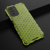 Hurtel Honeycomb Case armor cover with TPU Bumper for Xiaomi Redmi K40 Pro+ / K40 Pro / K40 / Poco F3 green - (Honeycomb Xiaomi POCO F3/Redmi K40 Green)