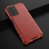 Hurtel Honeycomb Case armor cover with TPU Bumper for Xiaomi Redmi K40 Pro+ / K40 Pro / K40 / Poco F3 red - (Honeycomb Xiaomi POCO F3/Redmi K40 Red)