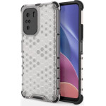 Hurtel Honeycomb Case armor cover with TPU Bumper for Xiaomi Redmi K40 Pro+ / K40 Pro / K40 / Poco F3 transparent - (Honeycomb Xiaomi POCO F3/Redmi K40 Transparent)