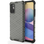 Hurtel Honeycomb Case armor cover with TPU Bumper for Xiaomi Redmi Note 10 5G / Poco M3 Pro black - (Honeycomb Xiaomi Redmi Note 10 5G / POCO M3 PRO Black)