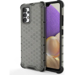Hurtel Honeycomb case armored cover with a gel frame for Samsung Galaxy A03s (166.5) black - (Honeycomb Samsung A03S (166.5) Black)