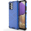 Hurtel Honeycomb case armored cover with a gel frame for Samsung Galaxy A03s (166.5) blue - (Honeycomb Samsung A03S (166.5) Blue)