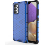 Hurtel Honeycomb case armored cover with a gel frame for Samsung Galaxy A03s (166.5) blue - (Honeycomb Samsung A03S (166.5) Blue)