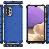 Hurtel Honeycomb case armored cover with a gel frame for Samsung Galaxy A03s (166.5) blue - (Honeycomb Samsung A03S (166.5) Blue)