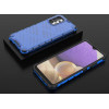 Hurtel Honeycomb case armored cover with a gel frame for Samsung Galaxy A03s (166.5) blue - (Honeycomb Samsung A03S (166.5) Blue)