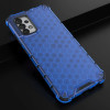 Hurtel Honeycomb case armored cover with a gel frame for Samsung Galaxy A03s (166.5) blue - (Honeycomb Samsung A03S (166.5) Blue)
