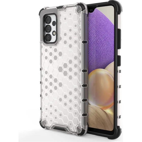 Hurtel Honeycomb case armored cover with a gel frame for Samsung Galaxy A13 5G transparent - (Honeycomb Samsung A13 Transparent)