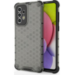 Hurtel Honeycomb case armored cover with a gel frame for Samsung Galaxy A33 5G black - (Honeycomb Samsung A33 Black)