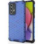 Hurtel Honeycomb case armored cover with a gel frame for Samsung Galaxy A33 5G blue - (Honeycomb Samsung A33 Blue)
