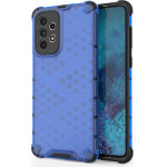 Hurtel Honeycomb case armored cover with a gel frame for Samsung Galaxy A73 blue - (Honeycomb Samsung A73 Blue)