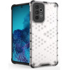 Hurtel Honeycomb case armored cover with a gel frame for Samsung Galaxy A73 blue - (Honeycomb Samsung A73 Blue)