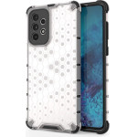 Hurtel Honeycomb case armored cover with a gel frame for Samsung Galaxy A73 transparent - (Honeycomb Samsung A73 Transparent)