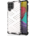 Hurtel Honeycomb case armored cover with a gel frame for Samsung Galaxy M53 5G transparent - (Honeycomb Samsung M53 Transparent)