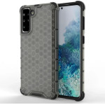 Hurtel Honeycomb case armored cover with a gel frame for Samsung Galaxy S22 + (S22 Plus) black - (Honeycomb Samsung S22 Plus Black)