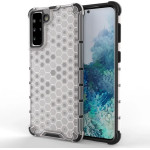 Hurtel Honeycomb case armored cover with a gel frame for Samsung Galaxy S22 + (S22 Plus) transparent - (Honeycomb Samsung S22 Plus Transparent)