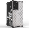 Hurtel Honeycomb case armored cover with a gel frame for Samsung Galaxy S22 Ultra blue - (Honeycomb Samsung S22 Ultra Blue)