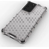 Hurtel Honeycomb case armored cover with a gel frame for Samsung Galaxy S22 Ultra blue - (Honeycomb Samsung S22 Ultra Blue)