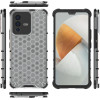 Hurtel Honeycomb case armored cover with a gel frame for Vivo V23 5G transparent - (Honeycomb Vivo V23 5G Transparent)