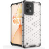 Hurtel Honeycomb case armored cover with a gel frame Realme C31 transparent - (Honeycomb REALME C31 Transparent)