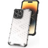 Hurtel Honeycomb case for iPhone 14 Pro armored hybrid cover black - (Honeycomb IPHONE 14 PRO Black)