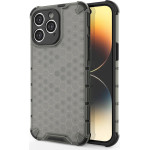 Hurtel Honeycomb case for iPhone 14 Pro Max armored hybrid cover black - (Honeycomb IPHONE 14 PRO MAX Black)