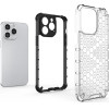 Hurtel Honeycomb case for iPhone 14 Pro Max armored hybrid cover black - (Honeycomb IPHONE 14 PRO MAX Black)