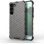 Hurtel Honeycomb case for Samsung Galaxy S23+ armored hybrid cover black - (Honeycomb Samsung S23 Plus Black)