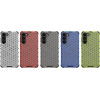Hurtel Honeycomb case for Samsung Galaxy S23+ armored hybrid cover transparent - (Honeycomb Samsung S23 Plus Transparent)